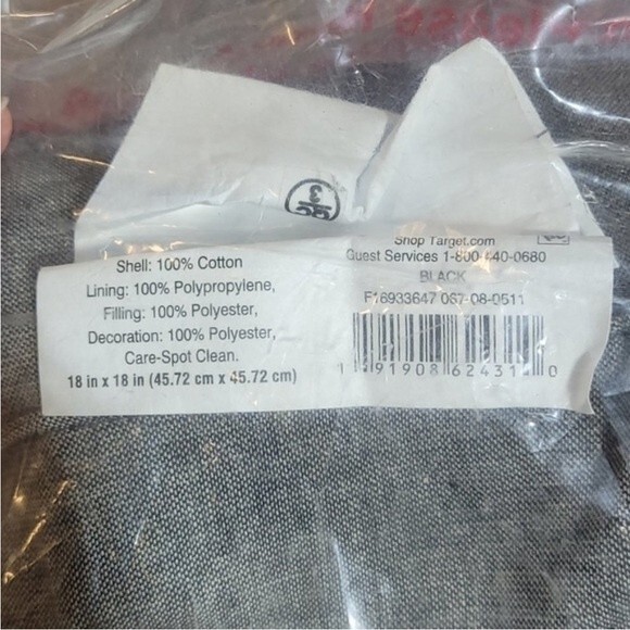 Threshold Halloween Trick or Treat Toss Accent Pillow 18" X18" (Set of 2) NEW! - Picture 2 of 3